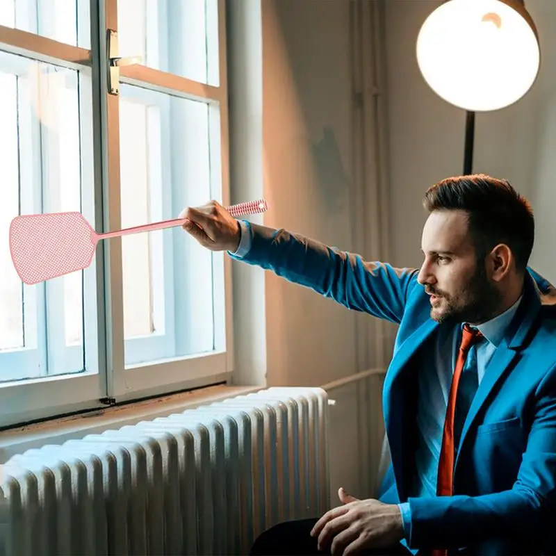 Swatters mosca punho longo, resistente, multi-funcional, swatters mão longa