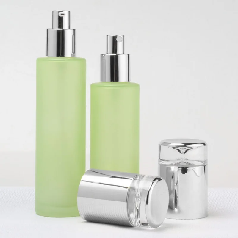 

20ml -120ml Empty Travel Spray LotionBottle for Cleaning Products 30/50g Frosted Green Glass Body Cream Jar Cosmetic Container