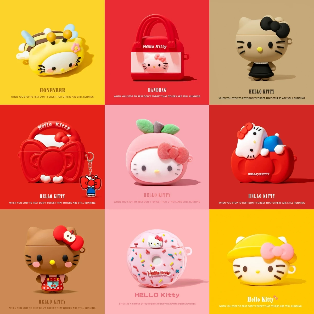 3D Sanrio Hello Kitty Cartoon Earphone Case For AirPods 4 Cute Cases for AirPods Pro 3 Pro2 Charging Cover for AirPods 4 3 2 1
