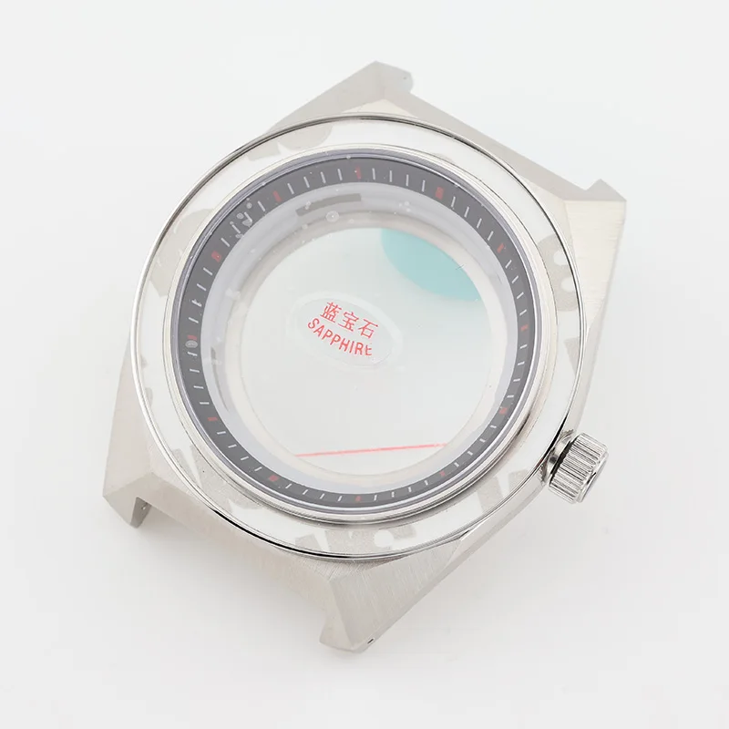 

44.5mm Godzilla Stainless Steel Case Sapphire Crystal Mens Mechanical Sports Watch NH35 Case for Grand Seiko Mod Repair Parts