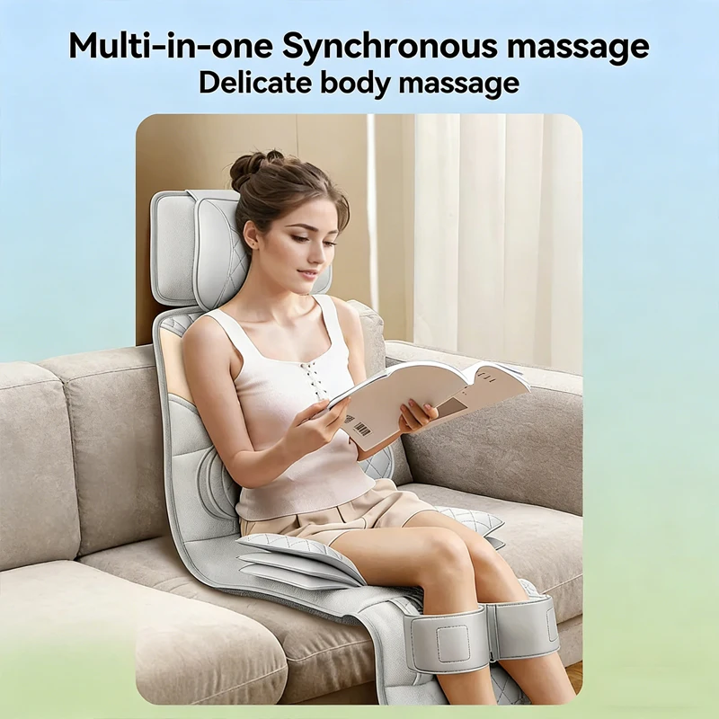 

Electric Neck Waist Leg Body Cushion Heating Air Bag Vibrating Massage Inflatable Massager Mattress Squeezing Airbag Bed Mat