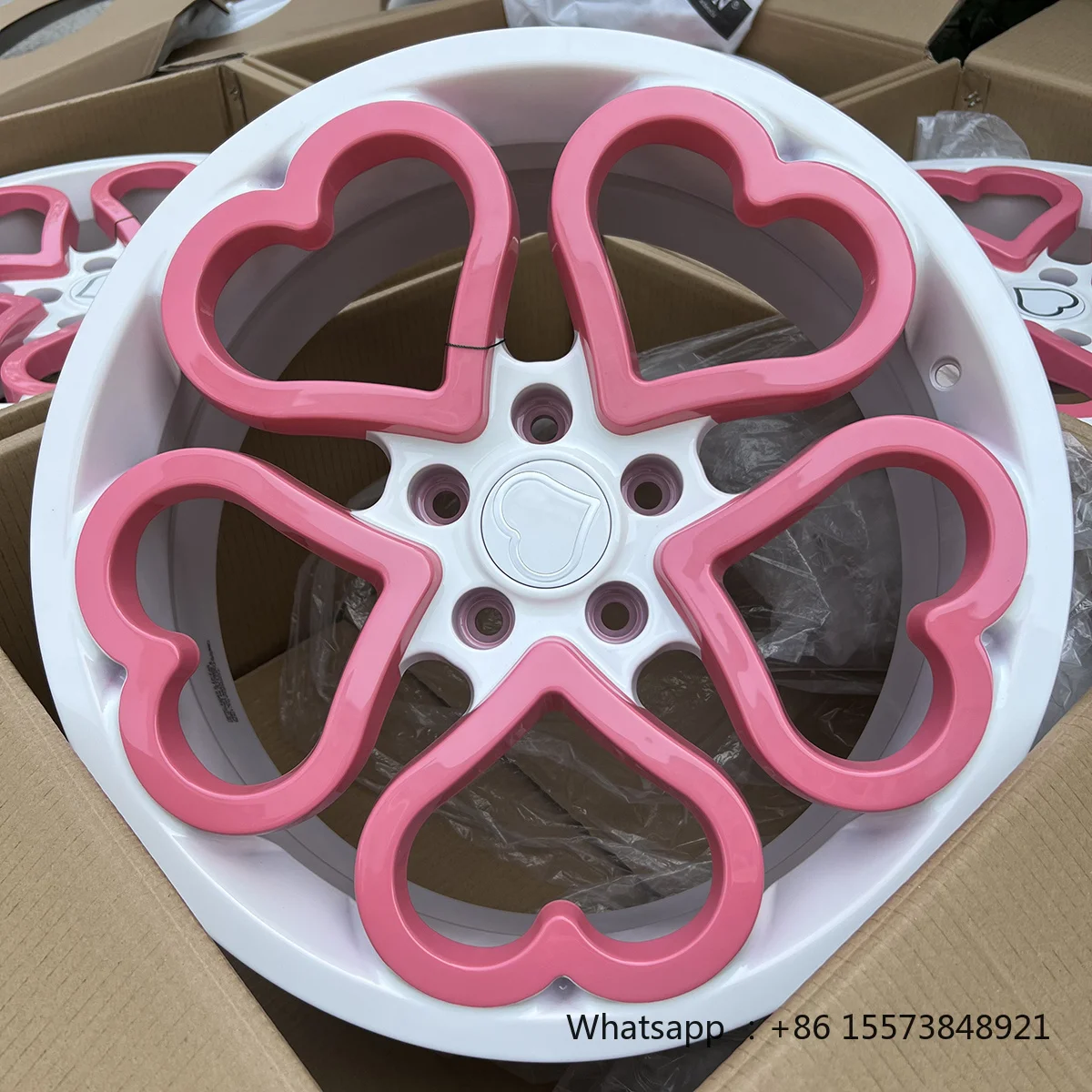 Custom Forged Wheel Hub Heart-Shaped Love Pattern Multi-Model Fit for 15-24 Inches New Made Aluminium Alloy 40mm 25mm 98mm