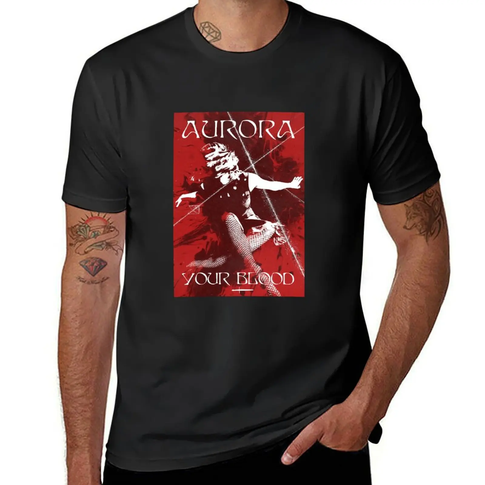 

Aurora Aksnes - Your Blood new album T-Shirt vintage korean fashion tees new edition sweat shirts, men