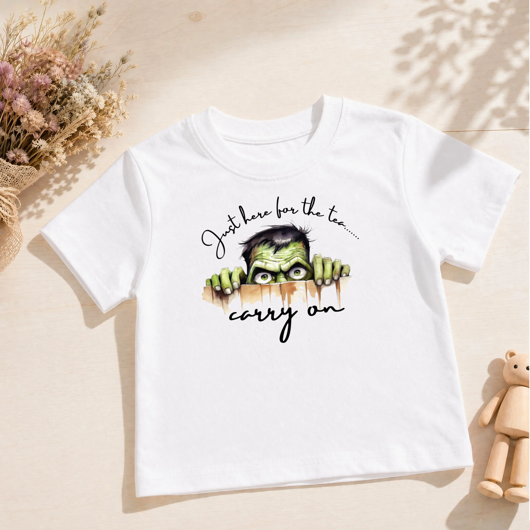 Childrens Summer Short Sleeved T-Shirt Boys Funny Hulk Shirt Girls Sarcastic Duck Tops 3-14T