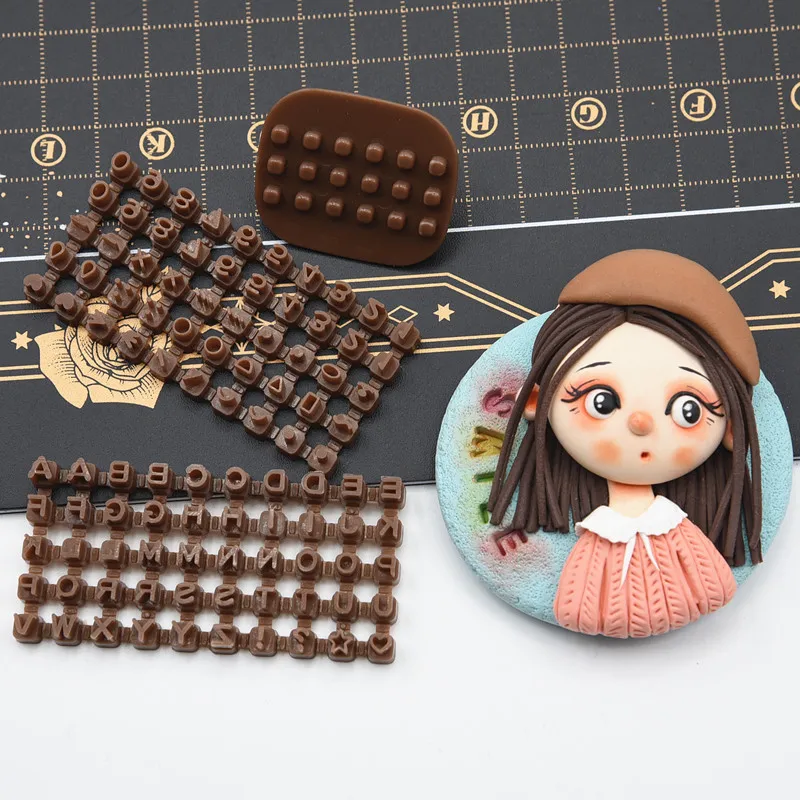 Сверхлегкая глина Minitype, буквенно-цифровая подвижная форма для тиснения печати, сделай сам, полимерная глина, анимационный инструмент для украшения персонажей