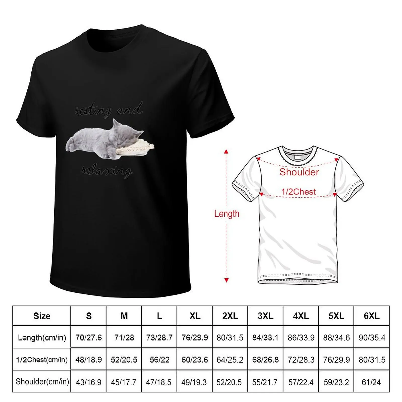 resting and relaxing T-Shirt man t shirt luxury T-Shirt