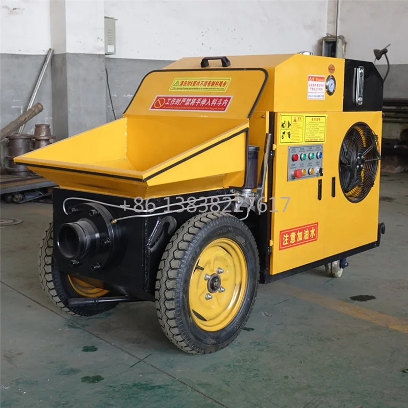 Small Mortar Cement Transfer Concrete Pump Truck Two-in-one Manual Remote Control Intelligent System Control Easy Operation