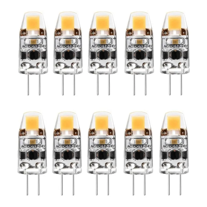 

6/10 шт. светодиодных ламп G4 2W 3W AC/DC 12-24V для подсветки под шкафами, потолочных светильников, автодомов, лодок, наружного ландшафтного освещения