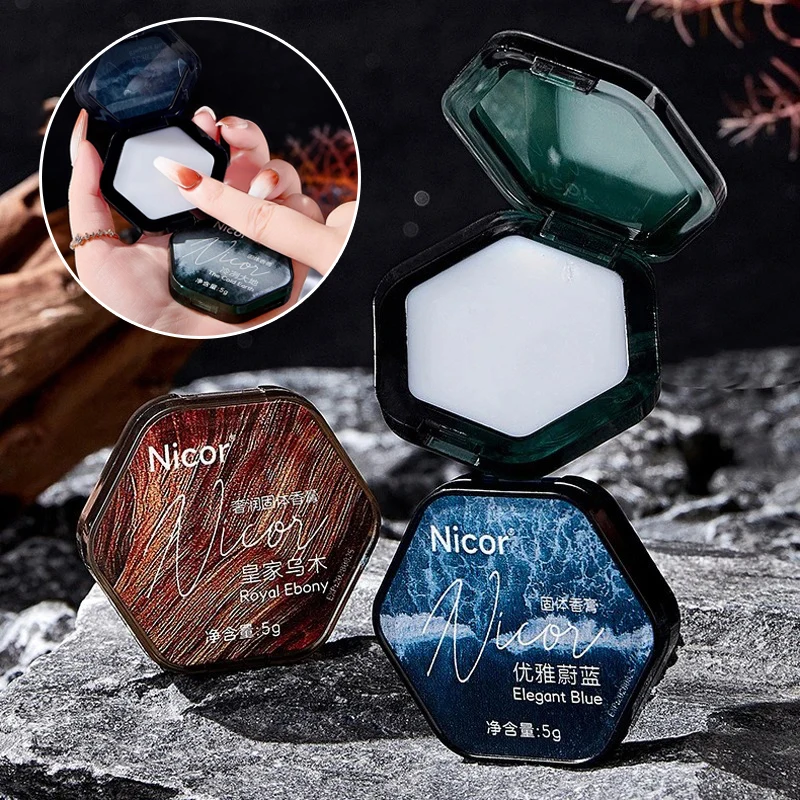 Men's Refreshing Long-lasting Solid Perfume Portable Mild Vanilla Fragrance Portable Solid Life Perfume Ideal Gift for Boyfriend