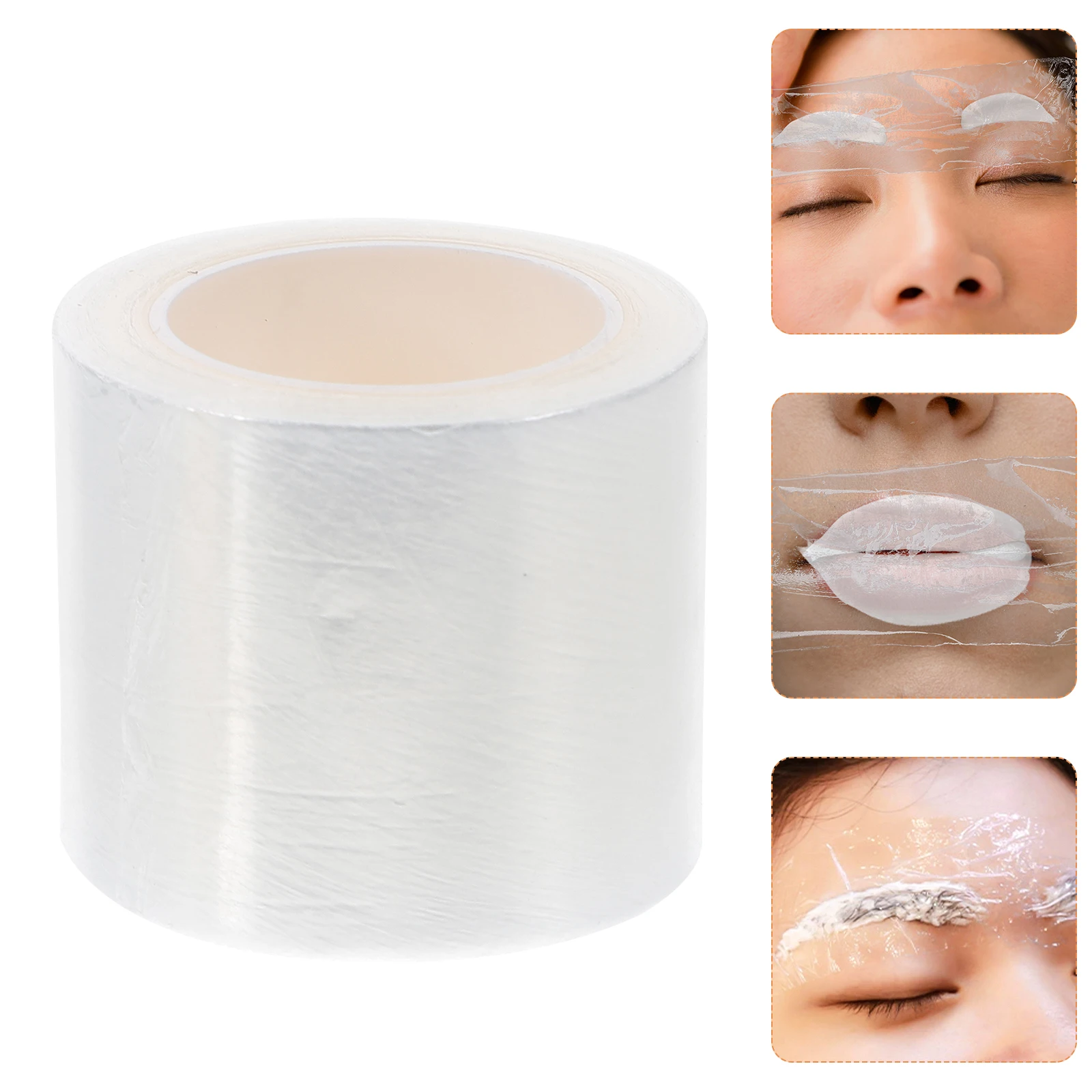

4pcs 4 Rolls Eyebrow Covering Film Line Embroidery Plastic Wrap Clear Tape Semi- Supplies Salon Home Use Safe