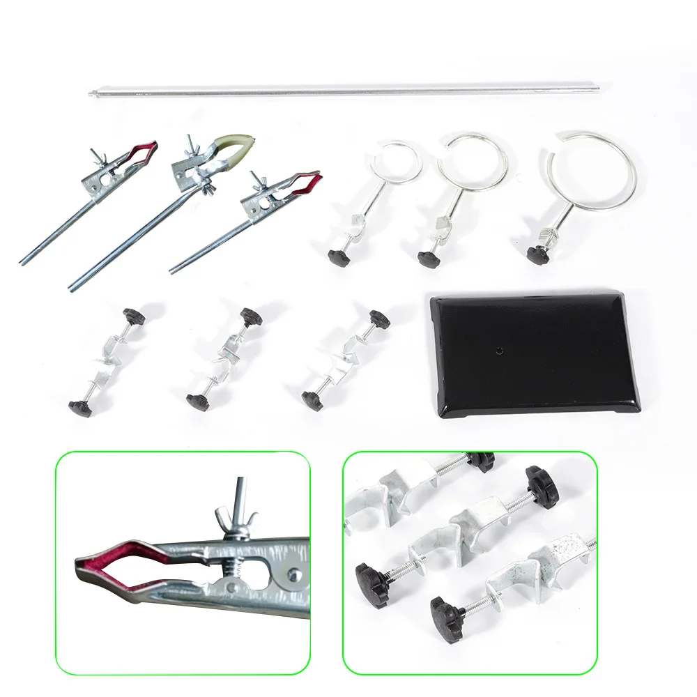 Imagem -03 - Laboratório Stands Support Sets Lab Clamp Flask Clamp Condensador Pipe Holder For Chemical Ensino de Biologia Material Escolar