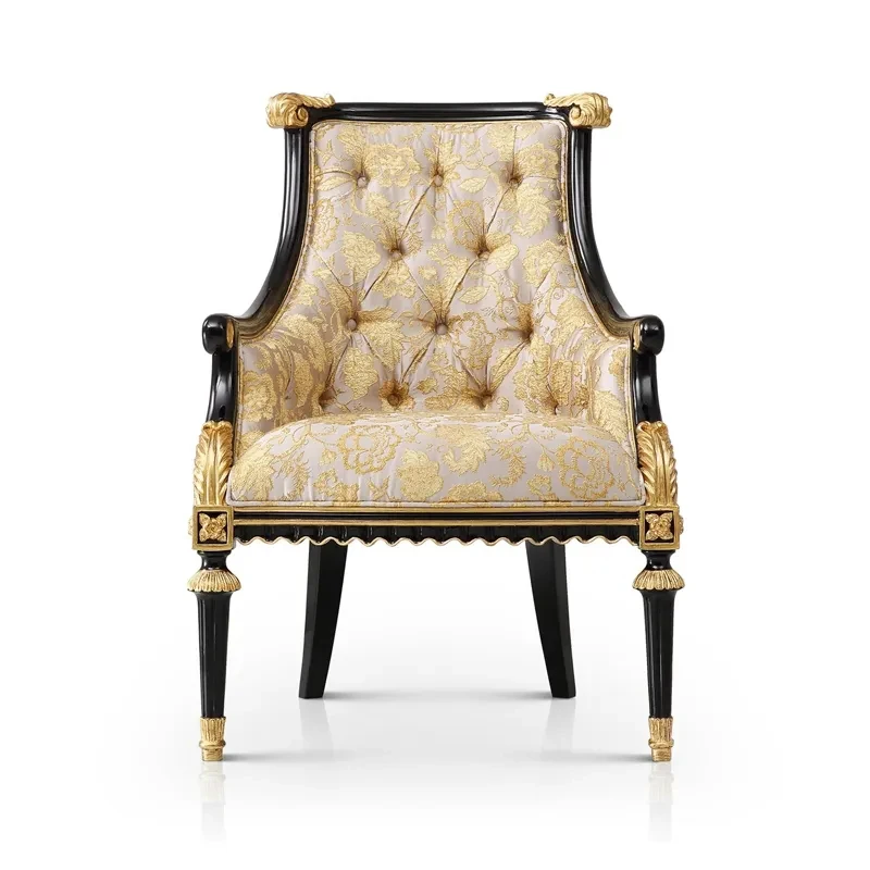!@Guangdong Luxury Antique Lounge Chairs High Quality Solid Wood Living Room Furniture Thrones Chairs