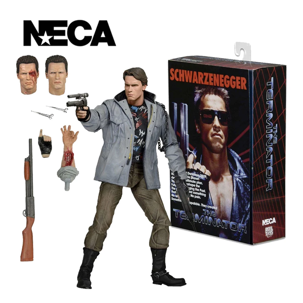 

Фигурка NECA Терминатор в масштабе 7 дюймов-Ultimate Tech Noir T-800 Модель куклы Шварценеггера в подарок NECA 100% оригинальный гаражный комплект