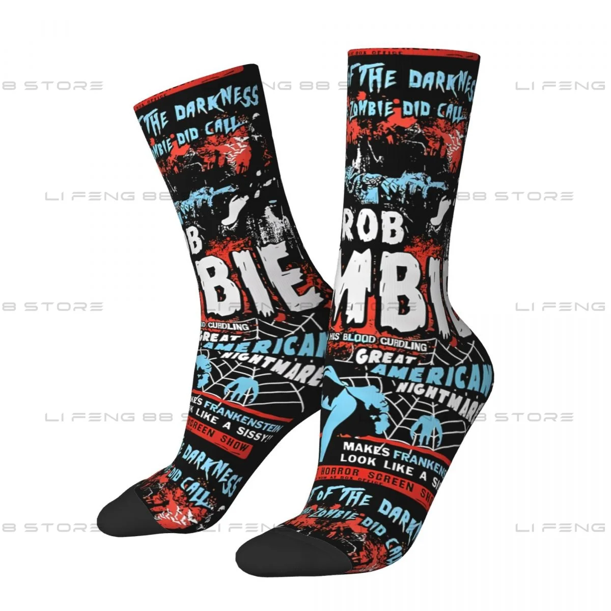 Rob Zombie Out Of The Darkness Men Women Socks Cycling Novelty Spring Summer Autumn Winter Stockings Gift