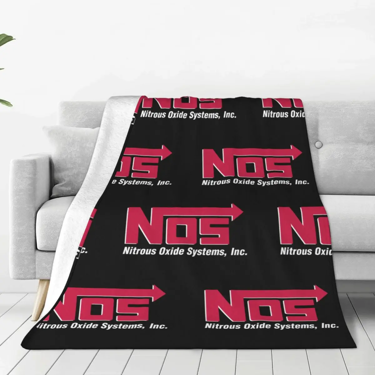 NOS Flannel Blankets Nitrous Oxide System Fashion Throw Blankets for Home Hotel Sofa 125*100cm Bedspreads