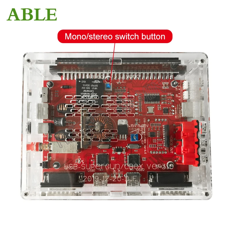 

Supergun JAMMA CBOX Converter Motherboard SNK DB15 & USB Gamepad 3.0 MD2 to RGBS YCRCB AV Output for PCB Arcade Jamma Game Board