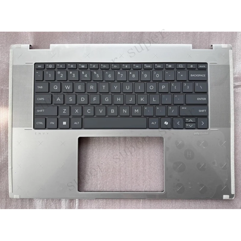 S+   New Palmrest Upper Case US Backlit Keyboard For HP Envy x360 16-ad 16-ac 2-in-1