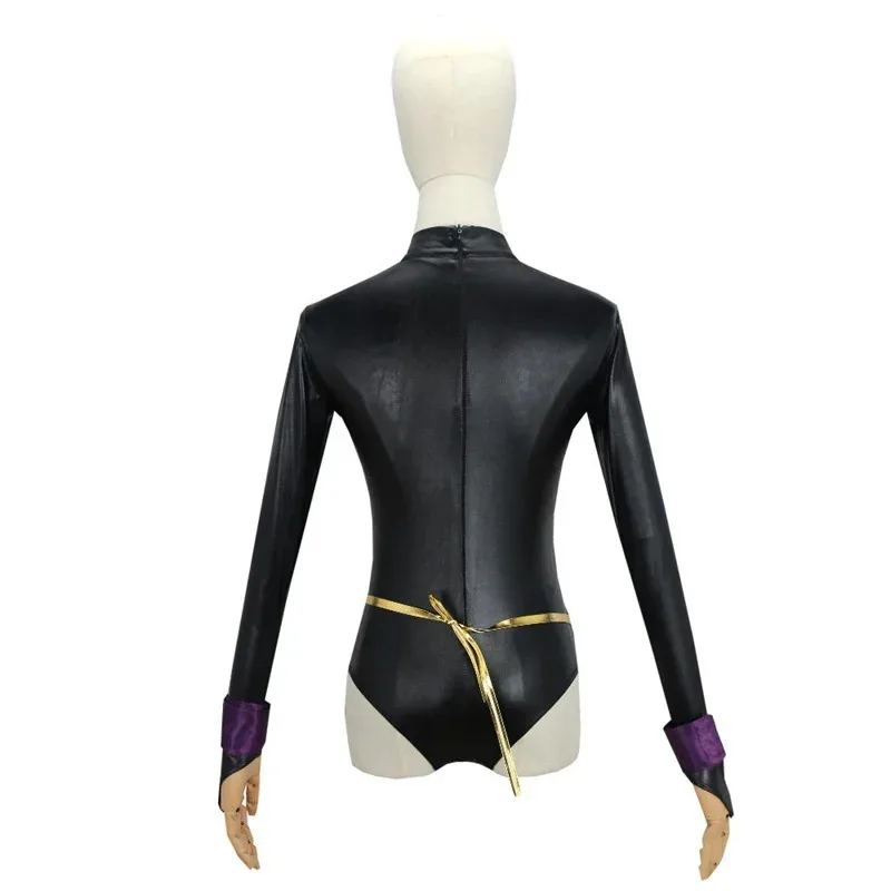 أزياء تين تيتانز رافين التأثيرية، حزام بذلة فاخر، عباءة أرجوانية، زي الهالوين للنساء، 8، 6؛