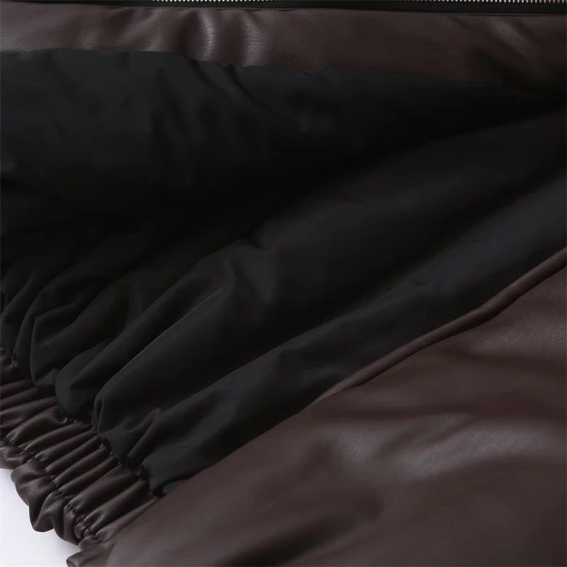 KEYANKETIAN Chaqueta de algodón de piel sintética cálida y gruesa con cuello, solapa, cremallera, nueva de invierno para mujer, Chaqueta de algodón para mujer