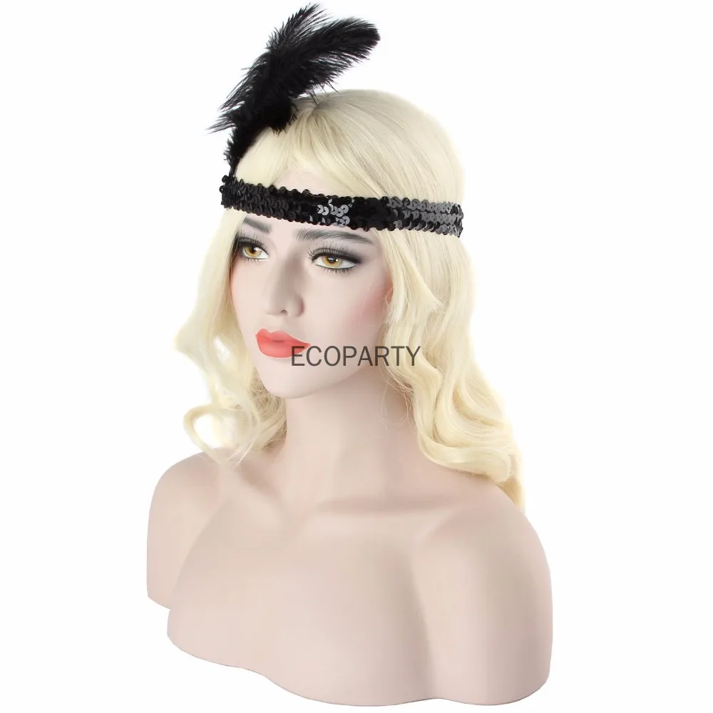 Gatsby FLAPPER Damen Mädchen Charleston 20s Kostüm Thema Phantasie Kleid Zubehör Party für Frauen Damen Stirnband Handschuhe Sets 20