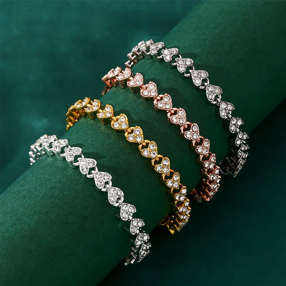 Pulsera de Zirconia 2026 para Mujeres y Adolescentes, Hipoalergénica, de Acero Inoxidable, Joyería de Lujo Ligero para Fiestas