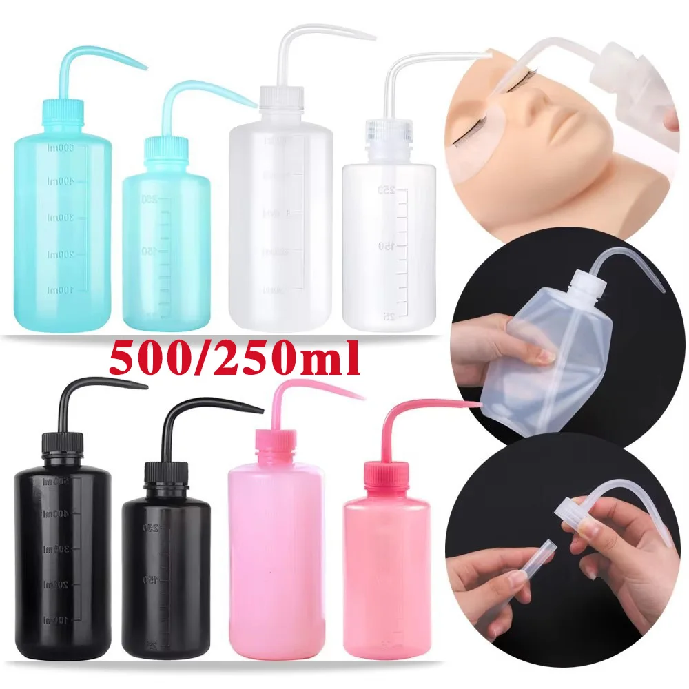 500/250ml Tattoo Wash Bottle Tattoo Spray Bottles Squirt Bottle Tattoo Squeeze Bottle with Measure for Medical Lab Tattoo Supply