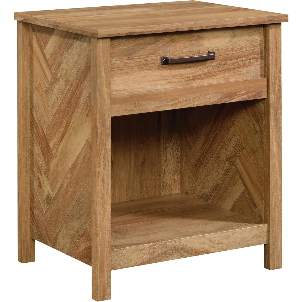 Sauder Cannery Bridge Night Stand, Bedside Table, Bedroom Side Table End Table, in Sindoori Mango