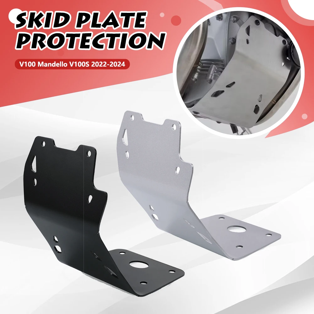 

For Moto Guzzi V 100 V100 Mandello S 2023 2024 Motorcycle Accessories Under Engine Cover Skid Plate Bash Frame Guard Protection
