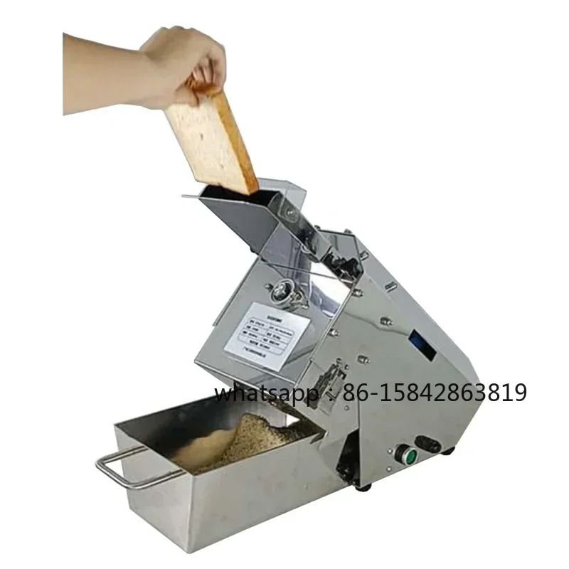 Table Type Breadcrumbs Cutting Machine 6mm 9mm 12mm Breadcrumbs Maker Machine Fried Pork Chop Bread Crumbs Grinder Machine