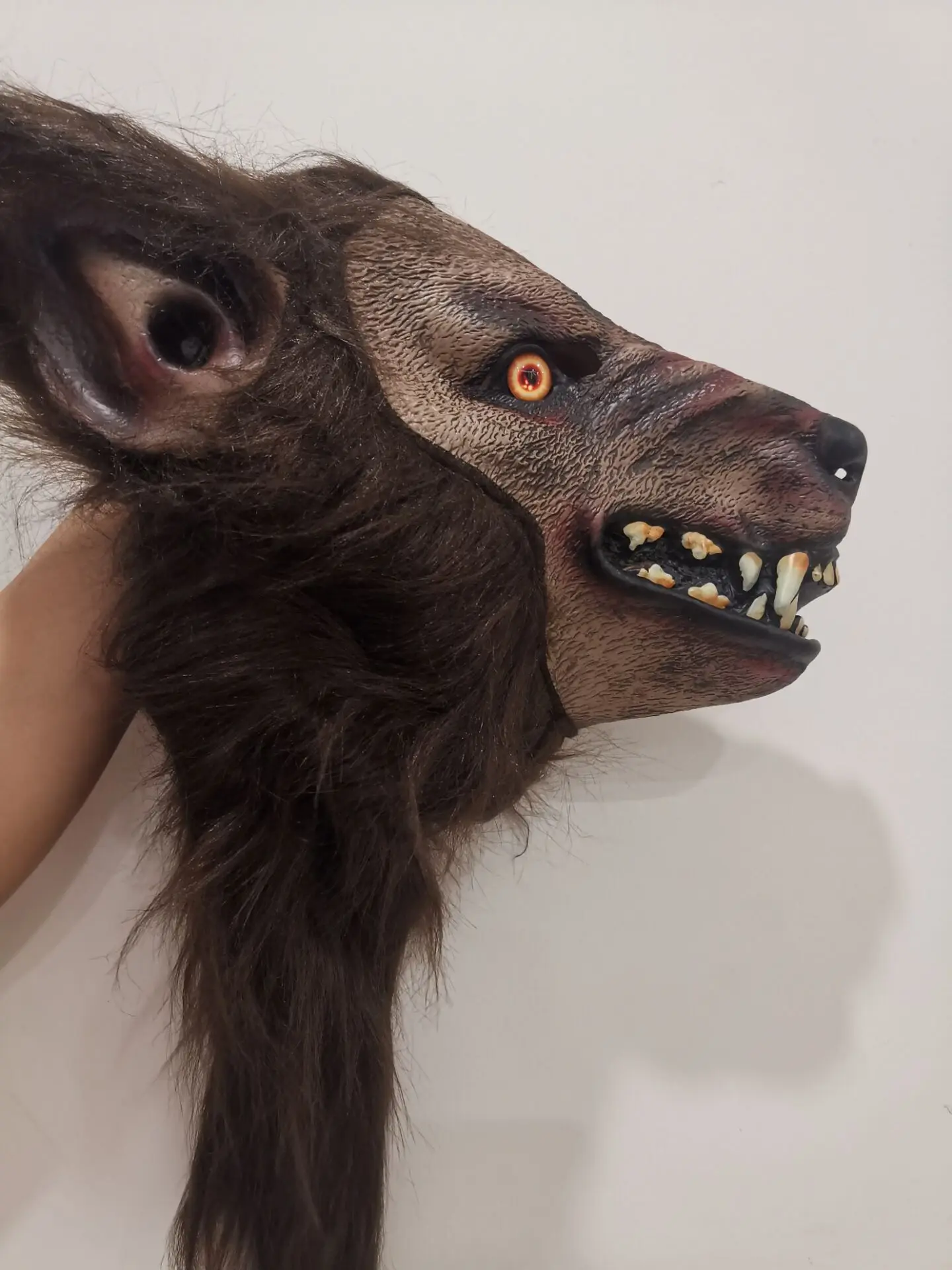 Halloween Werewolf Headgear Party Scary Decor Headgear Latex Wolf Head Mask
