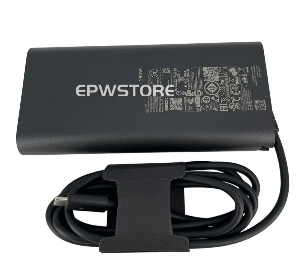 H+Original For Dell 48V5.3A 280W USB-C GaN AC Adapter for Dell Pro Max 16 Plus MB16250