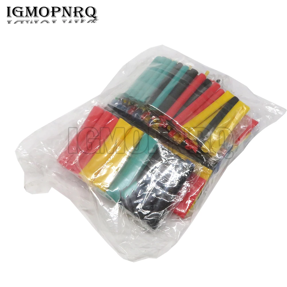 164pcs Thermoresistant Tube Heat Shrink Wrapping KIT Shrinking Tubing Assorted Pack Wire Cable Insulation Sleeve