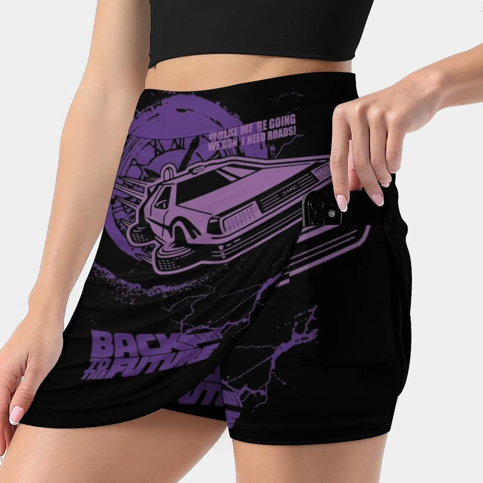 Back To The Future Women Sports Skirt Tennis Golf Dance Fitness Running Yoga Skirts Back To The Future Future Monster Dreams