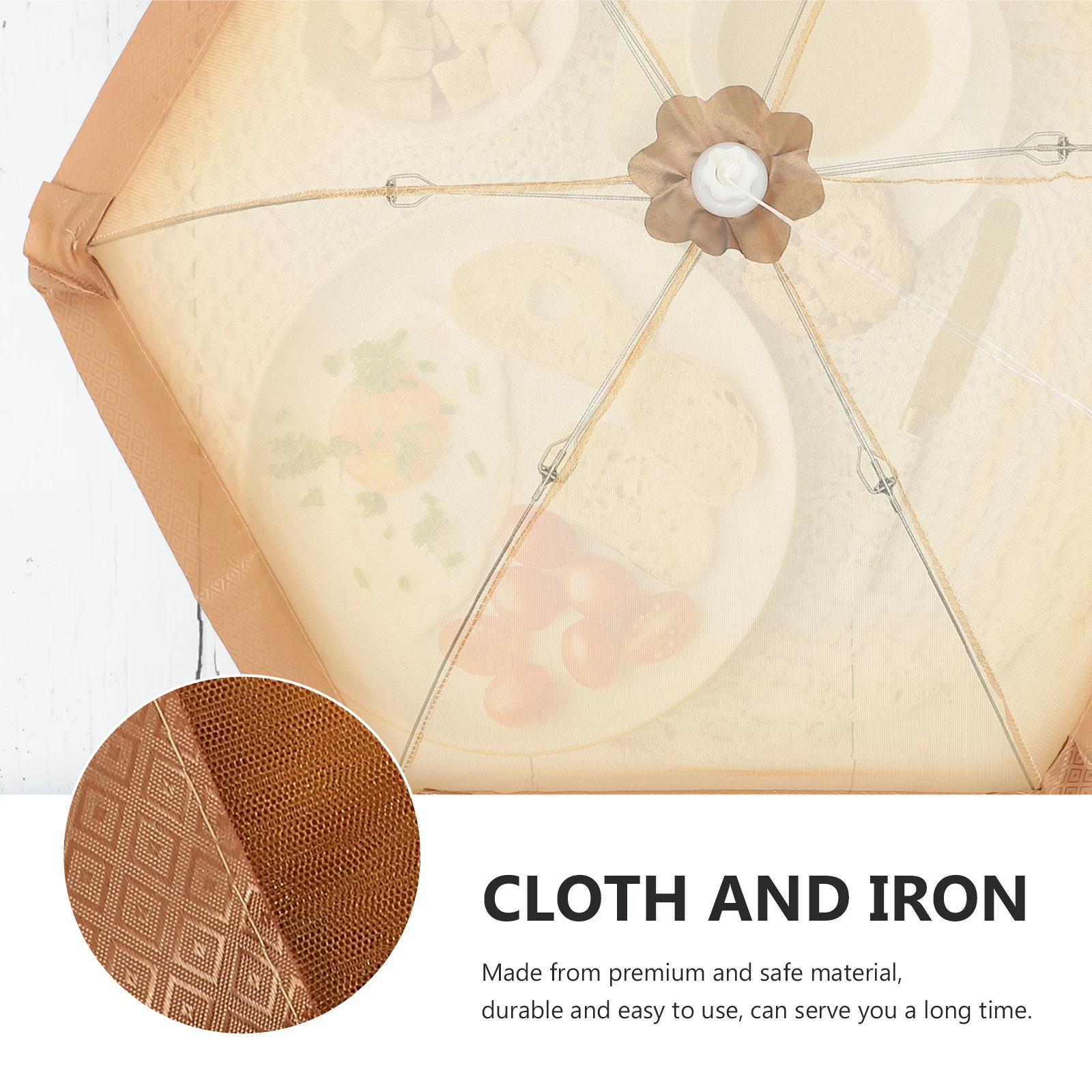 

Dust-proof Vegetable Cover Mesh Food Tent outside Foldable Iron Cover Camping Dining Kitchen Barware Set Food Serving