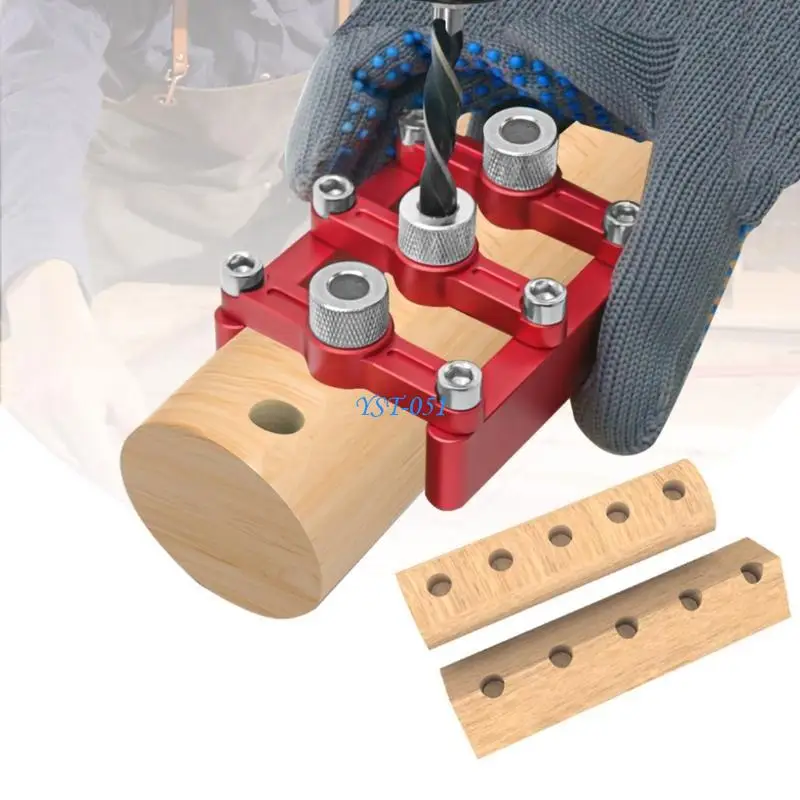 

E15A Woodworking Centering Dowelling Jig Round Tenon Hole Opener Multifunctional