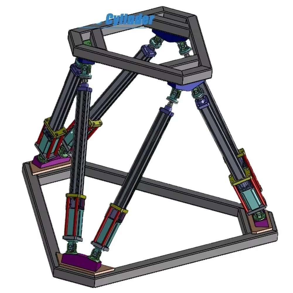 Electric Cylinder Sim Racing Actuator for Multi-Degree-of-Freedom Dynamic Platform Motion Simulator