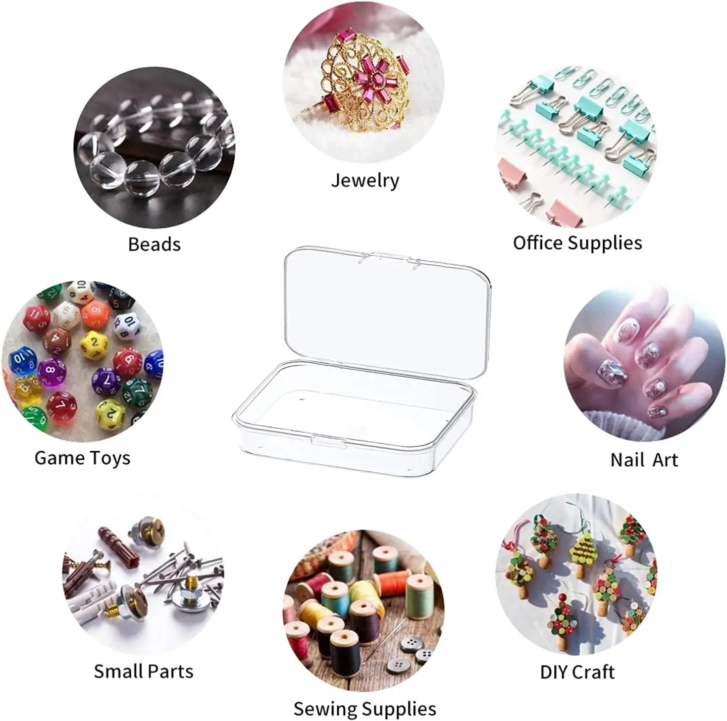 12  Plastic ,Boxes for Organizing,Mini  Containers,  Affordable and Cost-effective