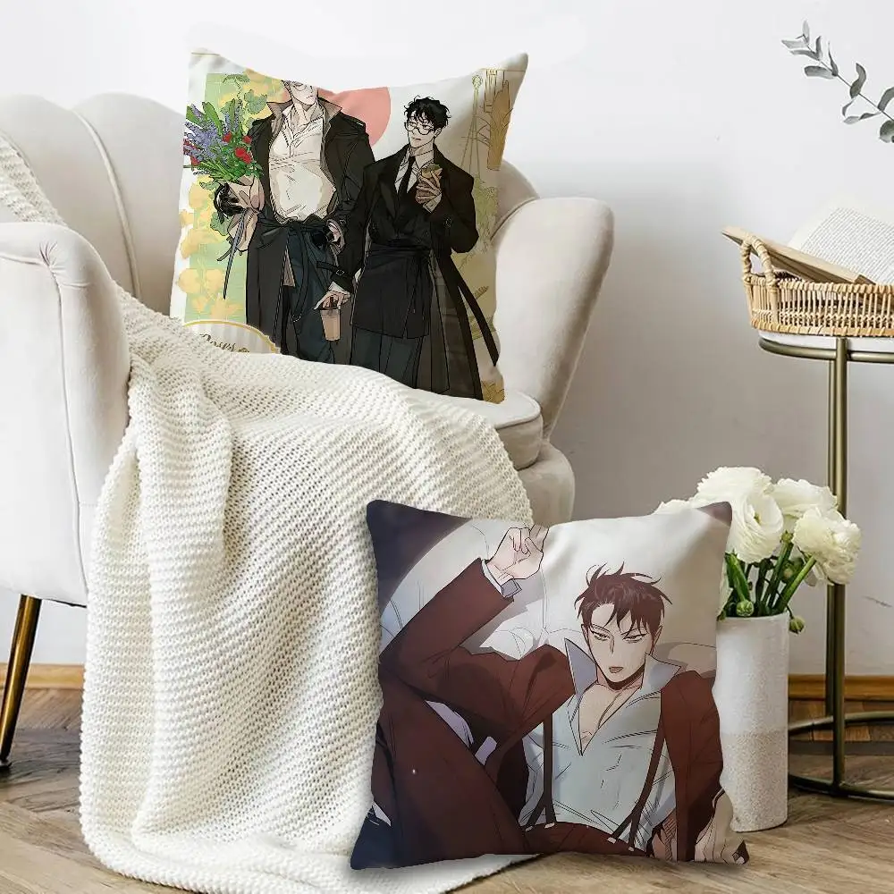 Korean Manhwa Roses and Champagne Maple Design Cushion Cover Happy Autumn Harvest decor Holiday Decorati Pillow Cover