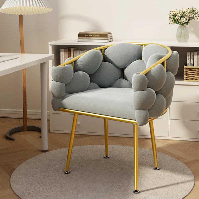 

Nordic Luxury Style Suede Bubble Chair Single Sofa Comfortable Modern Armchairs for Living Room Living Room Furniture