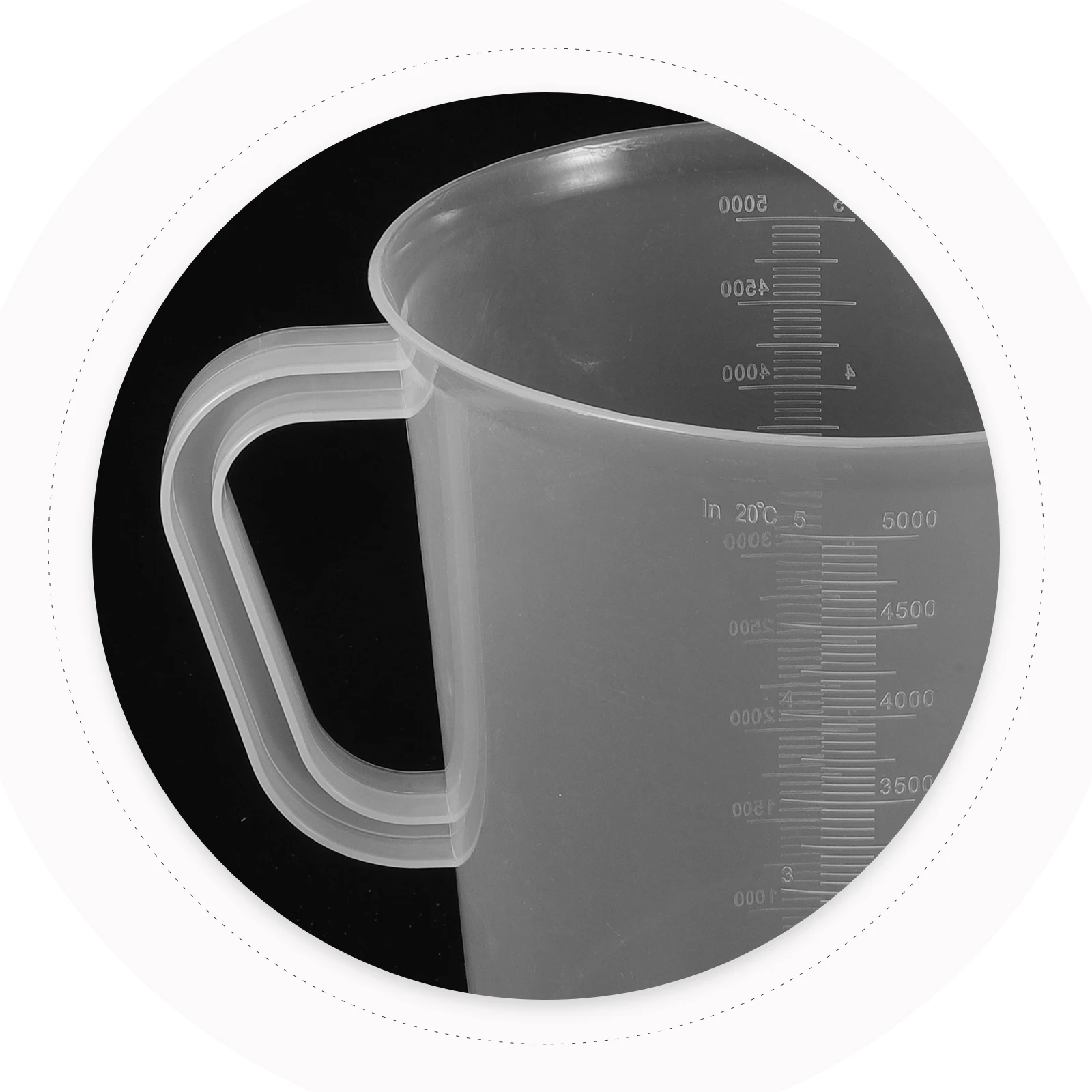

5000 Ml Measuring Cup Transparent Plastic Scale Jug for Beverage Liquid Storage Kitchen Bar Tools Graduated Cups