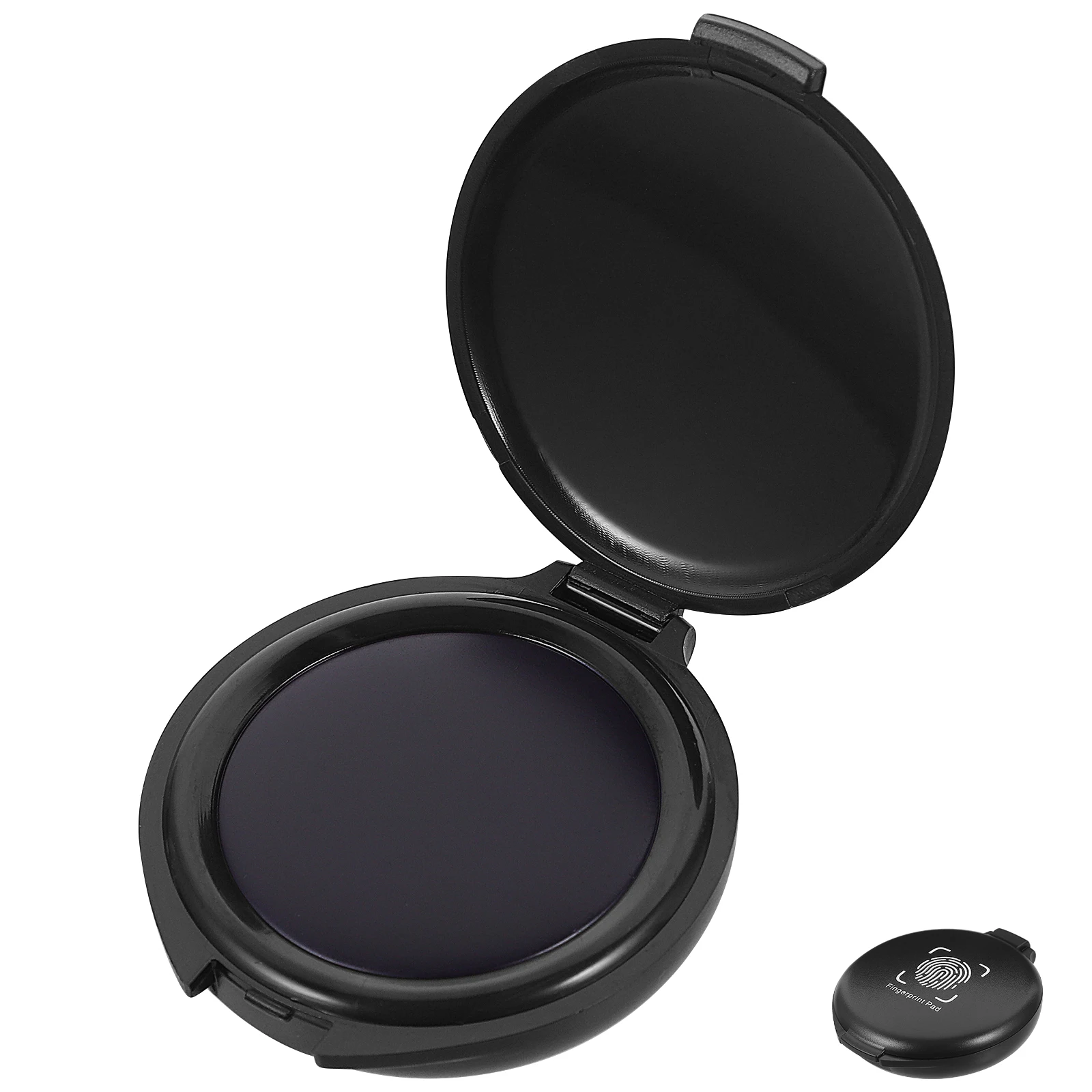 Almohadilla de sello portátil, herramienta, Mini almohadilla de tinta redonda para documentos, archivo, almohadilla de tinta, accesorio esencial de oficina, Mini almohadillas de tinta, almohadilla de tinta para archivos