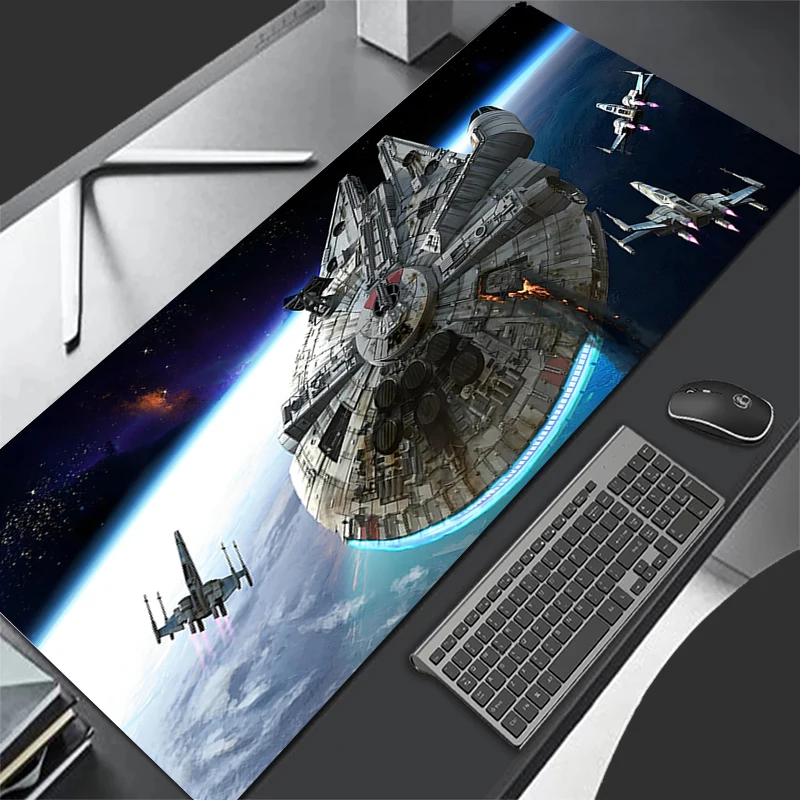 Mouse pad professional eSports game players Speed Lock Edge Rubber Game Desk Mousepad S-star W-wars Spacecraft Keyboard Mat