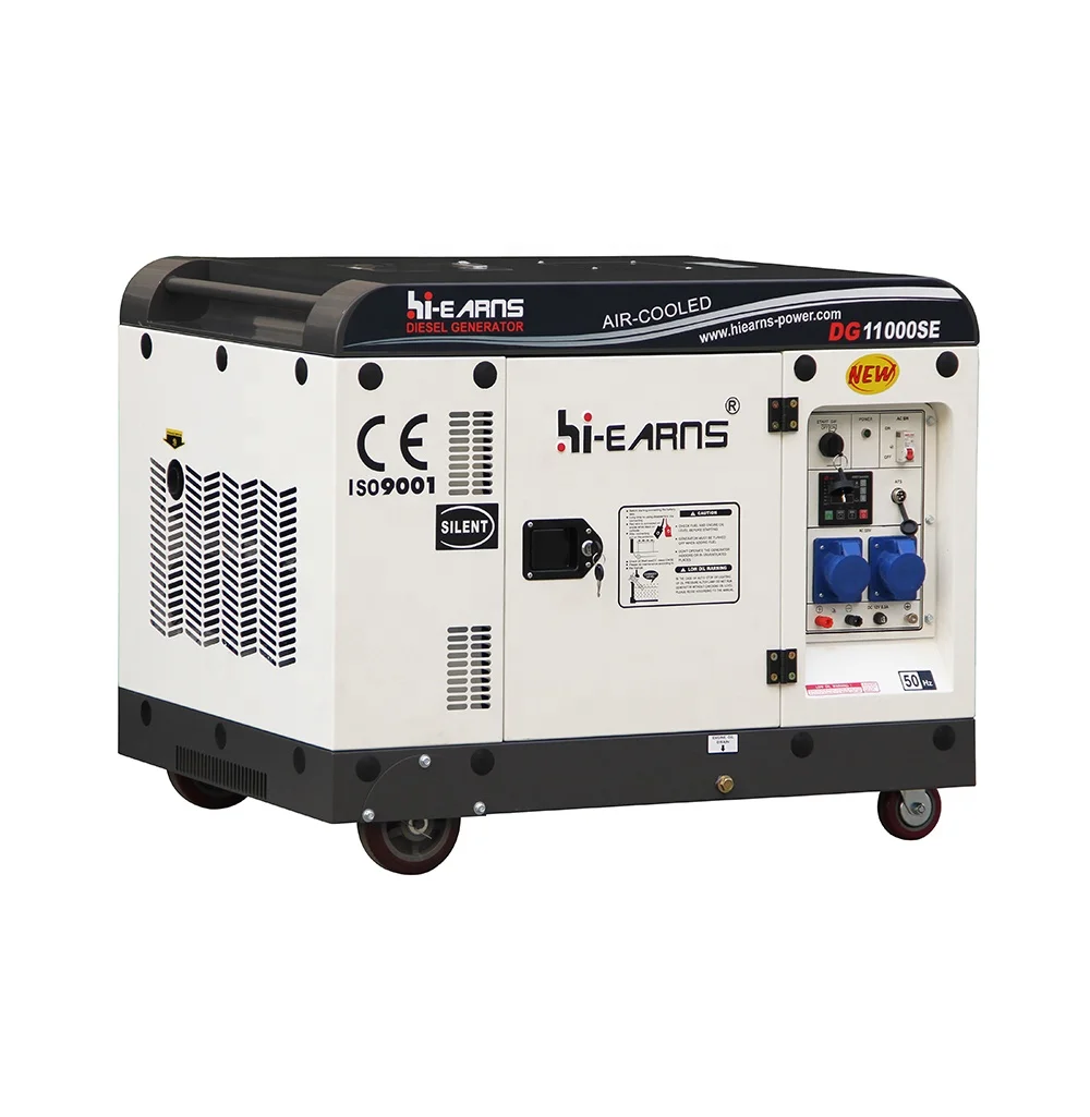 

Chinese brand hiearns Silent type 8KW die·sel generator with 198 die·sel engine