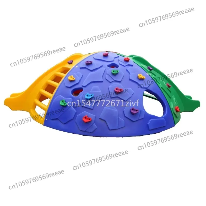 

Kids Climbing Dome Outdoor Climbing Playground with Climbing Holds and Slide for Daycare Backyard