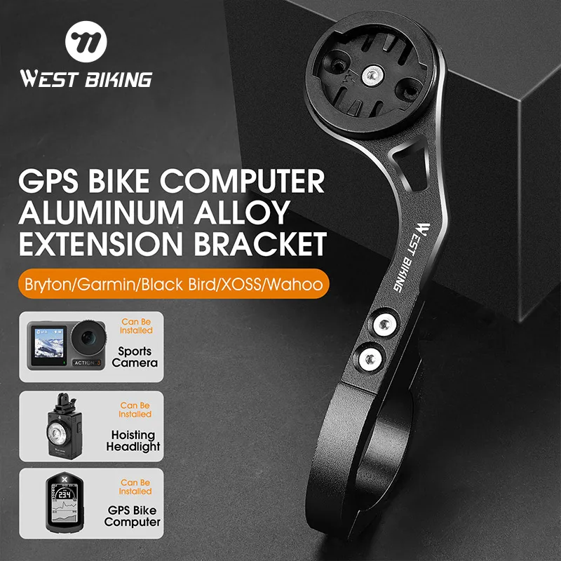 WEST BIKING Bike Computer Mount Holder Cycling Handlebar Bicycle Computer Holder Cycling Equipment for Garmin Wahoo Gopro