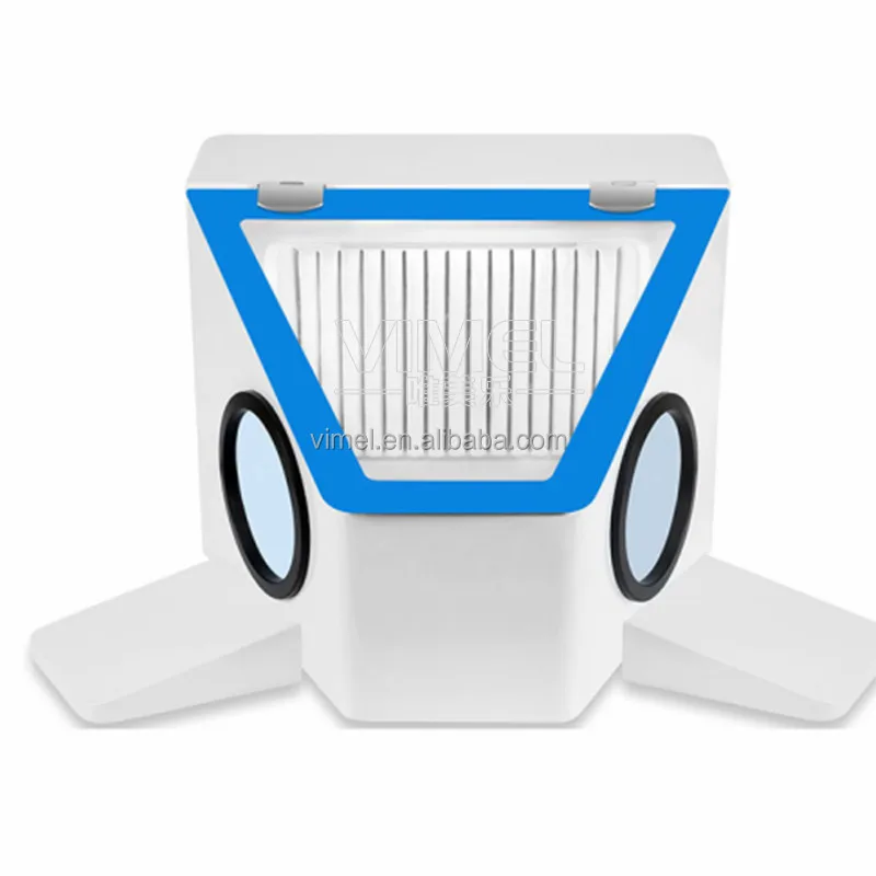 LED Shadowless Large Space Dental Lab Products clinic Vacuum dust Collector box sandblasting protector box Carving operation box
