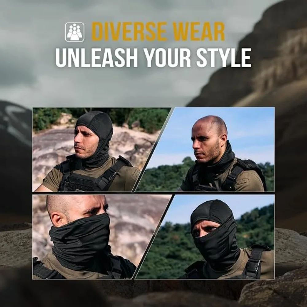 Winter Balaclava Ski Mask Water Repellent Windproof Thermal Face Cover Breathable Full Hood for Cycling Snowmobile Outdoor