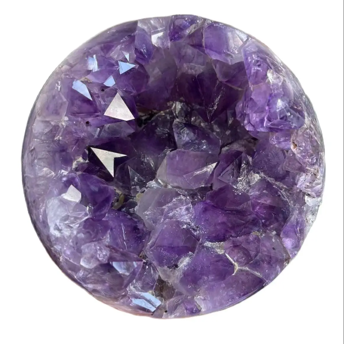 Hot-Sale Products!!!  Large Size Natural Open Smile Amethyst Ball Gathering wealth stone Gifts, Home Decor