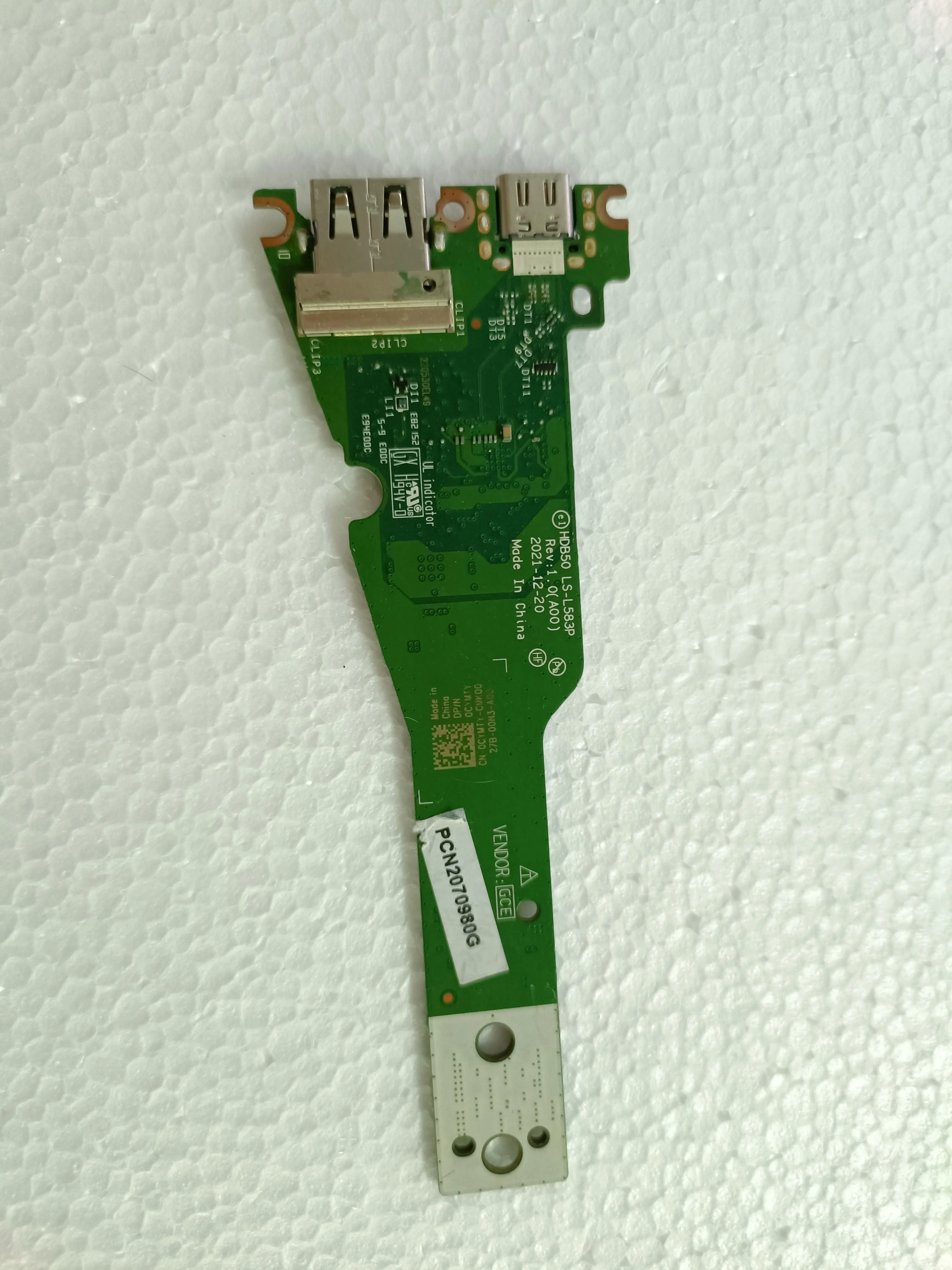 placa usb tipo c para dell latitude 7520 hdb50 original ls l583p 01