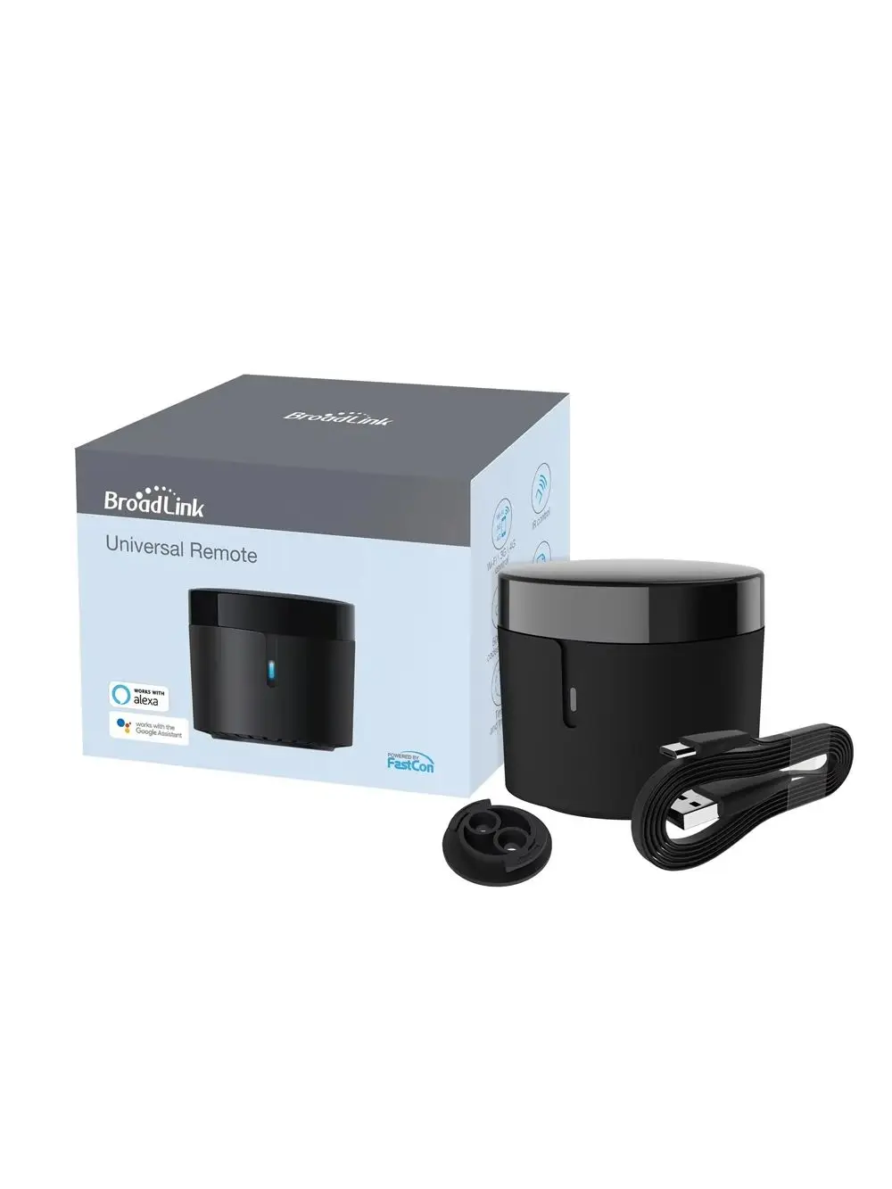 Broadlink RM4 Mini HTS2 IR-Fernbedienung für Klimaanlage, TV, Set-Top-Box, Temperatur- und Feuchtigkeitssensor für Google Home Alexa